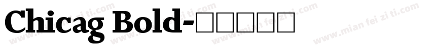 Chicag Bold字体转换